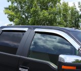 AVS 09-17 Chevy Traverse Ventvisor Outside Mount Front & Rear Window Deflectors 4pc - Chrome thumbnail 4