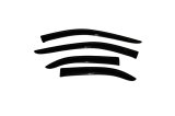 AVS 03-07 Kia Sorento Ventvisor Outside Mount Window Deflectors 4pc - Smoke thumbnail 2
