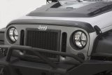 AVS 07-18 Jeep Wrangler (2 Door) Ventvisor & Aeroskin Deflector Combo Kit - Matte Black thumbnail 4