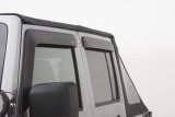 AVS 07-18 Jeep Wrangler Unlimited Ventvisor & Aeroskin Deflector Combo Kit - Matte Black thumbnail 5