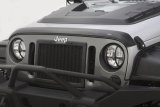 AVS 07-18 Jeep Wrangler Unlimited Ventvisor & Aeroskin Deflector Combo Kit - Matte Black thumbnail 7