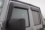 AVS 07-18 Jeep Wrangler Unlimited Ventvisor & Aeroskin Deflector Combo Kit - Matte Black thumbnail 9