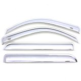 AVS 2019 RAM 1500 Crew Cab Ventvisor Outside Mount Front & Rear Window Deflectors 4pc - Chrome thumbnail 2
