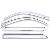 AVS 2019 RAM 1500 Crew Cab Ventvisor Outside Mount Front & Rear Window Deflectors 4pc - Chrome thumbnail 5