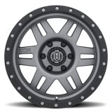 ICON Six Speed 17x8.5 6x5.5 25mm Offset 5.75in BS 108.1mm Bore Titanium Wheel thumbnail 4