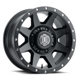 ICON Rebound HD 18x9 8x180 12mm Offset 5.5in BS 124.2mm Bore Satin Black Wheel thumbnail 1