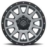 ICON Compression 17x8.5 5x150 25mm Offset 5.75in BS 110.1mm Bore Titanium Wheel thumbnail 3