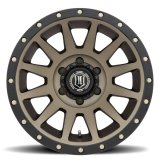 ICON Compression 17x8.5 6x135 6mm Offset 5in BS 87.1mm Bore Bronze Wheel thumbnail 3