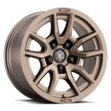 ICON Vector 5 17x8.5 5x150 25mm Offset 5.75in BS 110.1mm Bore Bronze Wheel thumbnail 1