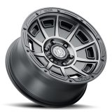 ICON Victory 17x8.5 6x5.5 0mm Offset 4.75in BS Smoked Satin Black Tint Wheel thumbnail 3