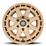 ICON Compass 17x8.5 6x5.5 0mm Offset 4.75in BS Satin Brass Wheel thumbnail 2