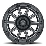 ICON Recoil 20x10 5x150 -24mm Offset 4.5in BS Gloss Black Milled Spokes Wheel thumbnail 6
