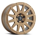 ICON Ricochet 17x8 5x100 38mm Offset 6in BS Satin Gold Wheel thumbnail 2
