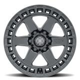 ICON Raider 17x8.5 6x120 0mm Offset 4.75in BS Satin Black Wheel thumbnail 1