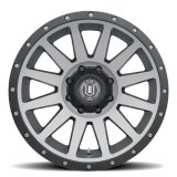 ICON Compression 20x10 8x170 -19mm Offset 4.75in BS 125mm Bore Titanium Wheel thumbnail 4