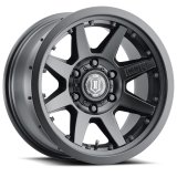 ICON Rebound Pro 17x8.5 5x150 25mm Offset 5.75in BS 110.1mm Bore Satin Black Wheel thumbnail 1