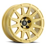 ICON Ricochet 17x8 5x4.5 38mm Offset 6in BS - Gloss Gold Wheel thumbnail 1