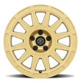 ICON Ricochet 17x8 5x4.5 38mm Offset 6in BS - Gloss Gold Wheel thumbnail 2