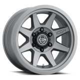 ICON Rebound 17x8.5 6x5.5 0mm Offset 4.75in BS 106.1mm Bore Charcoal Wheel thumbnail 4