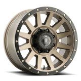 ICON Compression 18x9 8x6.5 12mm Offset 5.5in BS Bronze Wheel thumbnail 1