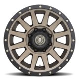ICON Compression 18x9 8x6.5 12mm Offset 5.5in BS Bronze Wheel thumbnail 3