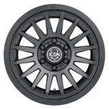 ICON Recon SLX 18x9 6x5.5 BP 25mm Offset 6in BS 95.1mm Hub Bore Satin Black Wheel thumbnail 1
