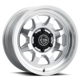 ICON Nuevo 17 X 8.5 6 X 5.5 0mm Offset 4.75in BS Silver Machined thumbnail 1