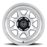 ICON Nuevo 17 X 8.5 6 X 5.5 0mm Offset 4.75in BS Silver Machined thumbnail 3