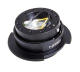 NRG Quick Release Kit Gen 2.5 - Black / Black Ring w/Finger Grooves thumbnail 3