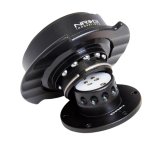 NRG Quick Release Kit Gen 2.5 - Black / Black Ring w/Finger Grooves thumbnail 4