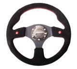 NRG Reinforced Steering Wheel (320mm) Blk Suede w/Dual Buttons thumbnail 8