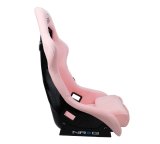 NRG FRP Bucket Seat PRISMA Edition W/ pearlized Back Pink Alcantara - Large thumbnail 3