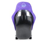 NRG FRP Bucket Seat PRISMA Edition w/ Pearlized Back Purple Alcantara - Medium thumbnail 1