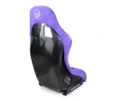 NRG FRP Bucket Seat PRISMA Edition w/ Pearlized Back Purple Alcantara - Medium thumbnail 3