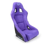NRG FRP Bucket Seat PRISMA Edition w/ Pearlized Back Purple Alcantara - Medium thumbnail 4