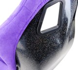 NRG FRP Bucket Seat PRISMA Edition w/ Pearlized Back Purple Alcantara - Medium thumbnail 7