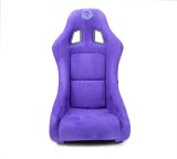 NRG FRP Bucket Seat PRISMA Edition w/ Pearlized Back Purple Alcantara - Medium thumbnail 8