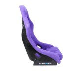 NRG FRP Bucket Seat PRISMA Edition w/ Pearlized Back Purple Alcantara - Medium thumbnail 9