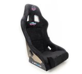 NRG FRP Bucket Seat ULTRA Edition - Medium (Black Alcantara/Gold Glitter Back) thumbnail 1