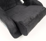 NRG FRP Bucket Seat ULTRA Edition - Medium (Black Alcantara/Gold Glitter Back) thumbnail 2