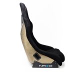 NRG FRP Bucket Seat ULTRA Edition - Medium (Black Alcantara/Gold Glitter Back) thumbnail 3