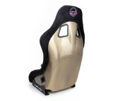 NRG FRP Bucket Seat ULTRA Edition - Medium (Black Alcantara/Gold Glitter Back) thumbnail 4