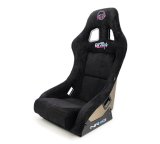 NRG FRP Bucket Seat ULTRA Edition - Medium (Black Alcantara/Gold Glitter Back) thumbnail 6