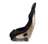 NRG FRP Bucket Seat ULTRA Edition - Medium (Black Alcantara/Gold Glitter Back) thumbnail 8