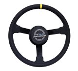 NRG Reinforced Steering Wheel (380mm) Nascar/ Alcantara 3 Spoke w/ NRG Logo/ Removable Crushed Pad thumbnail 8