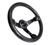 NRG Forged Carbon Fiber Steering Wheel (350mm / 3in. Deep) thumbnail 4