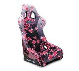 NRG FRP Bucket Seat PRISMA Japanese Cherry Blossom Edition W/ Pink Pearlized Back - Large thumbnail 8