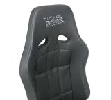 NRG Defender Water Resistant Steel Frame Suspension Seats Black w/ Blue Trim & Defender logo thumbnail 7