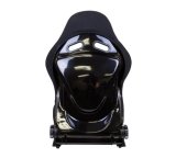 NRG FRP Bucket Seat - Reclinable (Black Cloth w/Red Stitching) thumbnail 2
