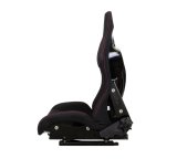 NRG FRP Bucket Seat - Reclinable (Black Cloth w/Red Stitching) thumbnail 5